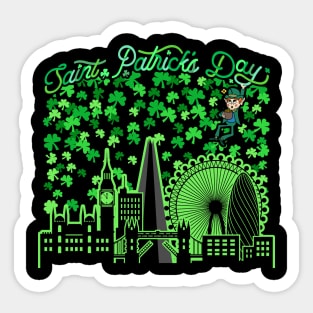 Saint Patrick's Day London United Kingdom Sticker